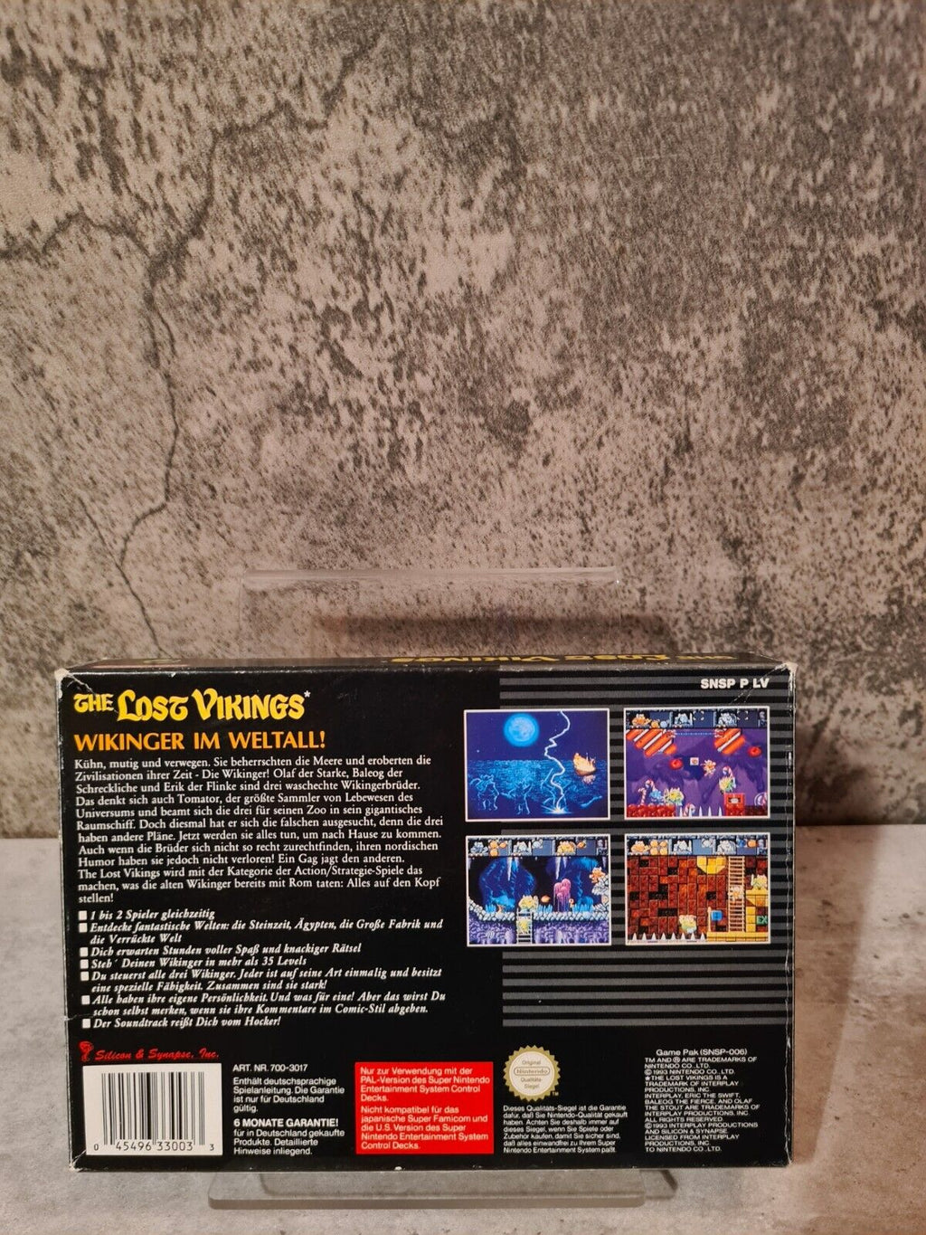 SNES Super Nintendo The Lost Vikings mit OVP und Anleitung NOE / SFRG - T-Retro-Games 