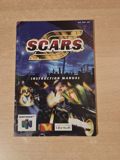 N64 Nintendo 64 S.C.A.R.S. Instruction Booklet EUR