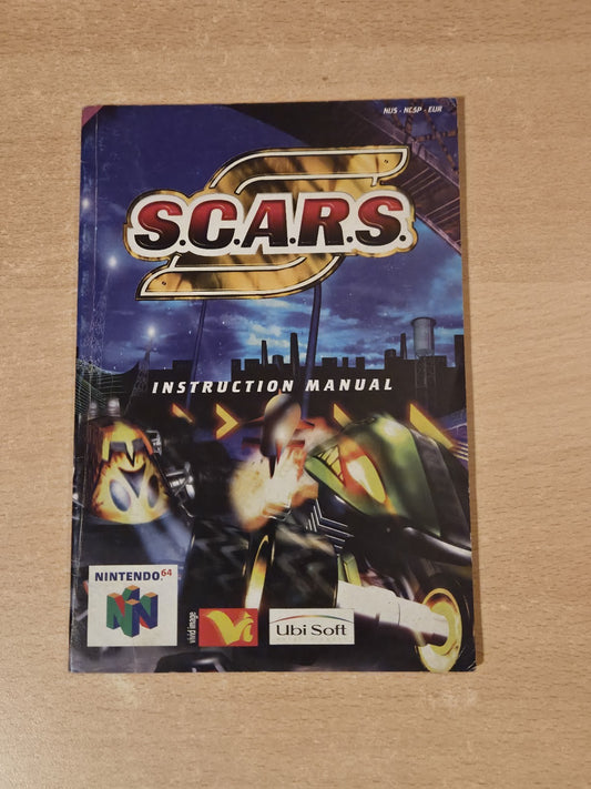 N64 Nintendo 64 S.C.A.R.S. Instruction Booklet EUR