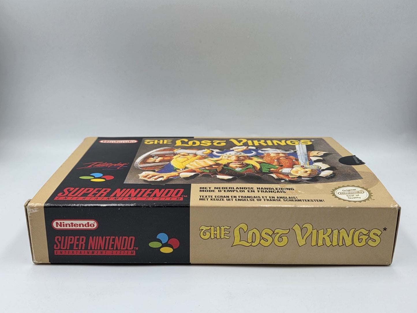 SNES Super Nintendo The Lost Vikings mit OVP und Anleitung FAH/SFRA