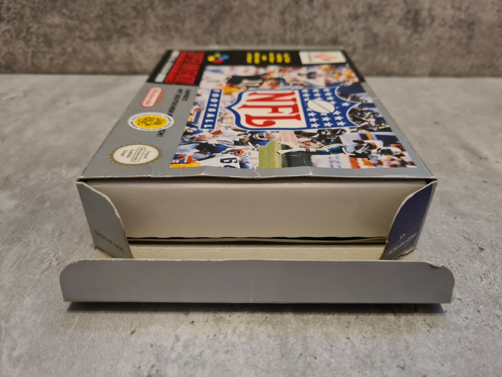 SNES Super Nintendo NFL Football mit OVP und Anleitung + Playbook NOE - T-Retro-Games 