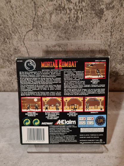 Nintendo Game Boy Mortal Kombat II mit OVP und Anleitung EUR - T-Retro-Games 