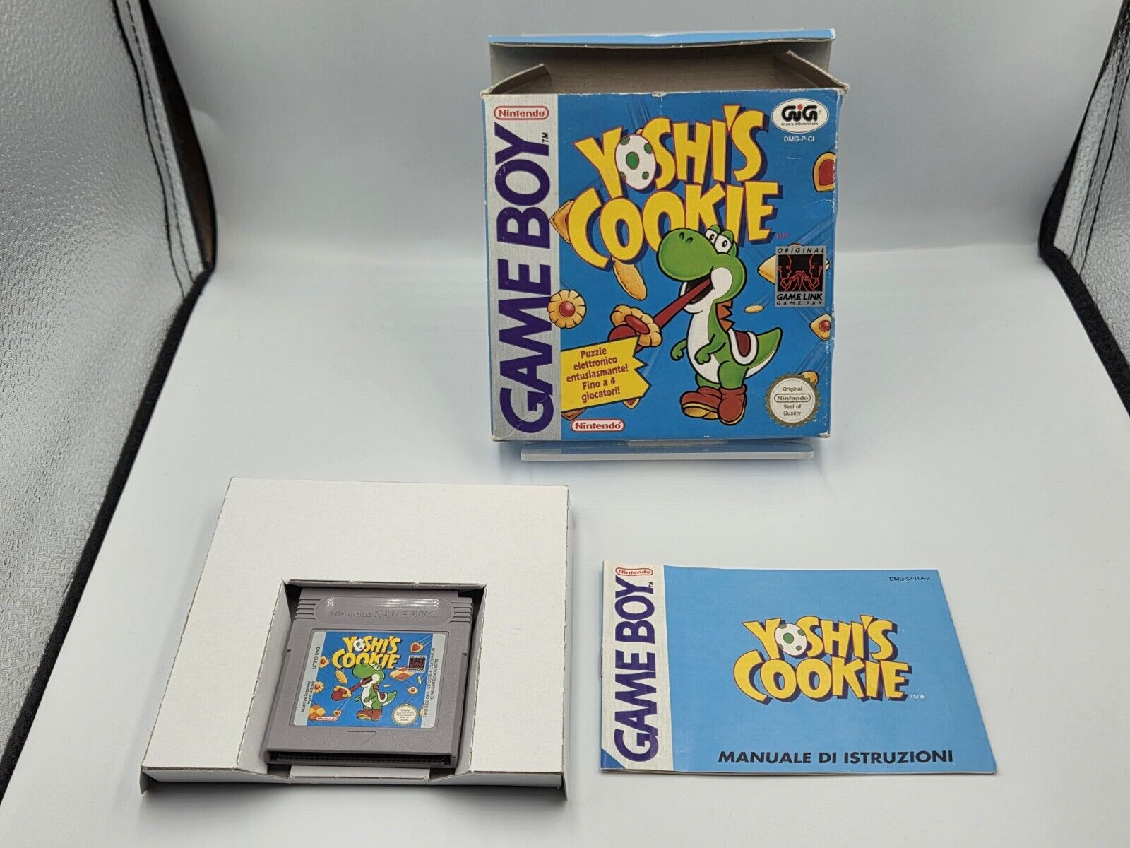 Nintendo Game Boy Classic Yoshi's Cookie mit OVP und Anleitung ITA - T-Retro-Games 