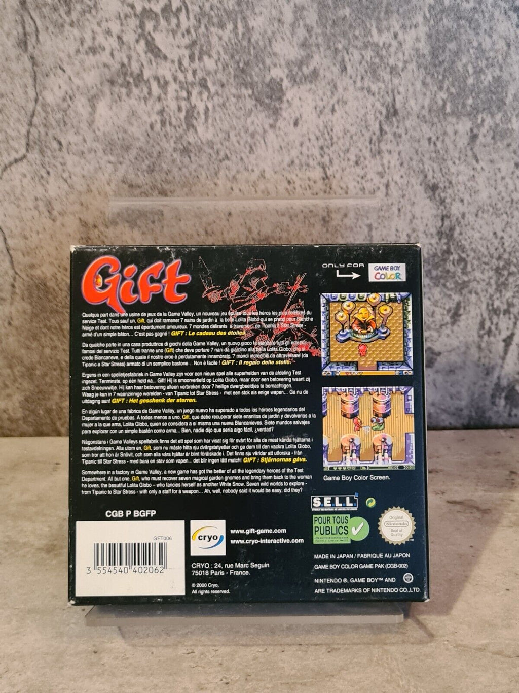 Nintendo Game Boy Color Spiel Gift mit OVP und Anleitung EUR - T-Retro-Games 