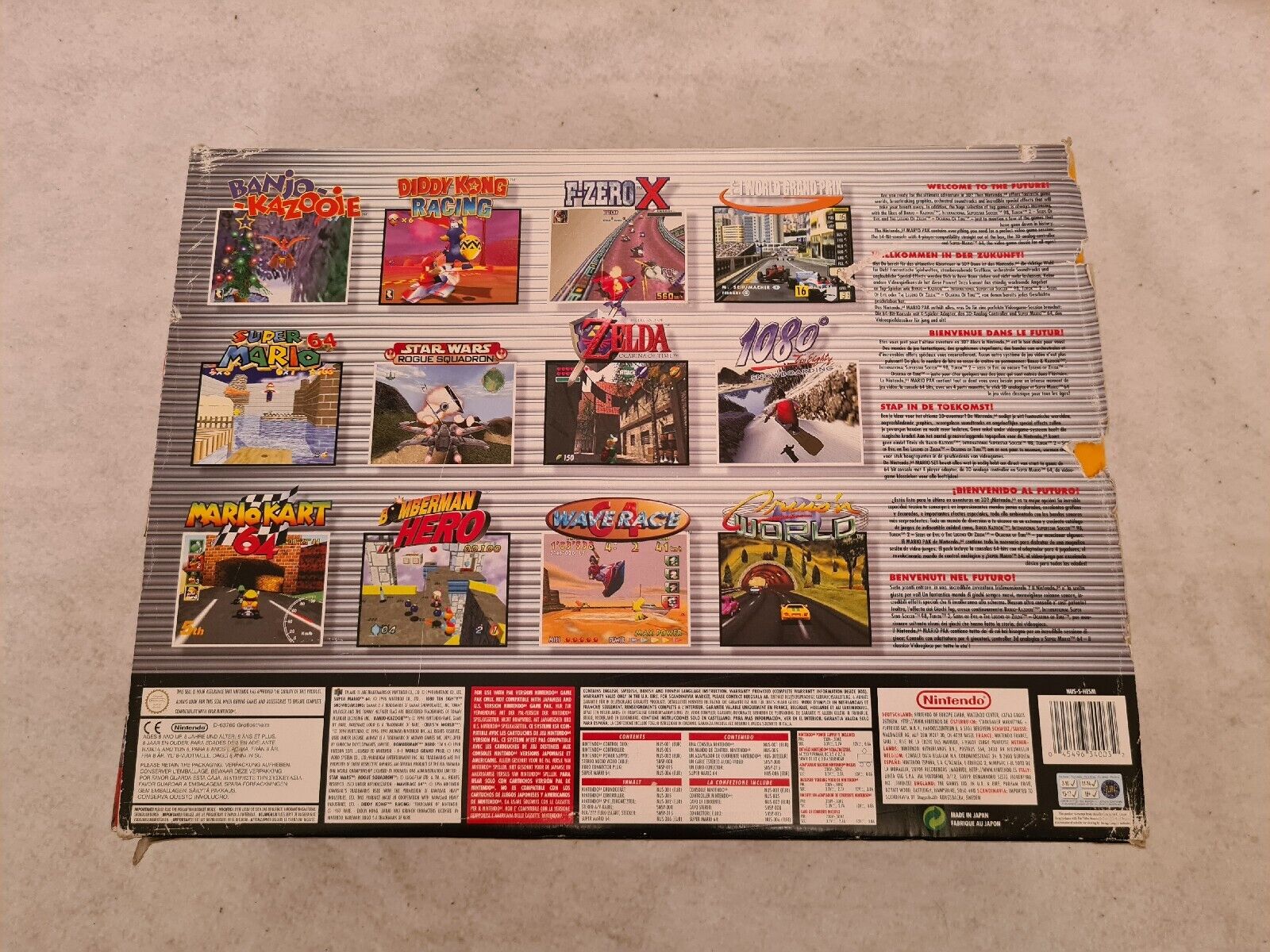 N64 Nintendo 64 Mario Pak Konsole Console OVP - T-Retro-Games 