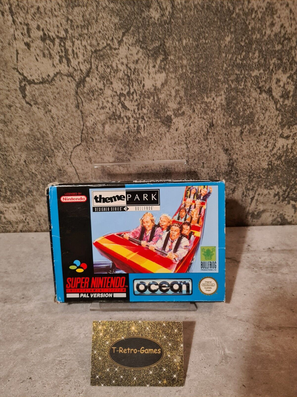 SNES Super Nintendo Theme Park World mit OVP und Anleitung NOE - T-Retro-Games 