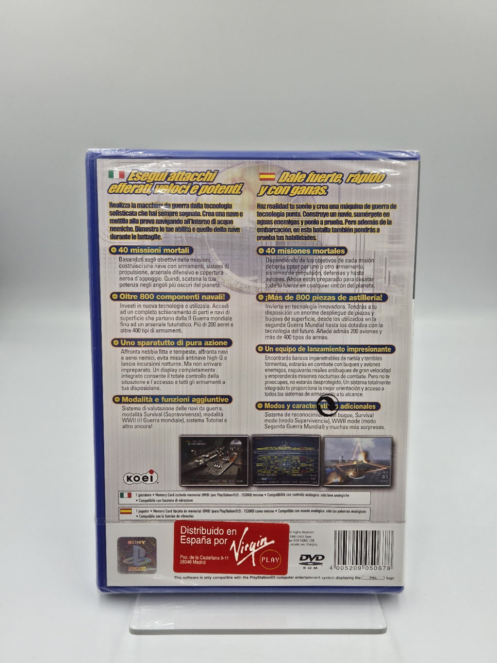 PS2 Playstation 2 Spiel Naval Ops Warship Gunner Sealed Neu New Multi Language