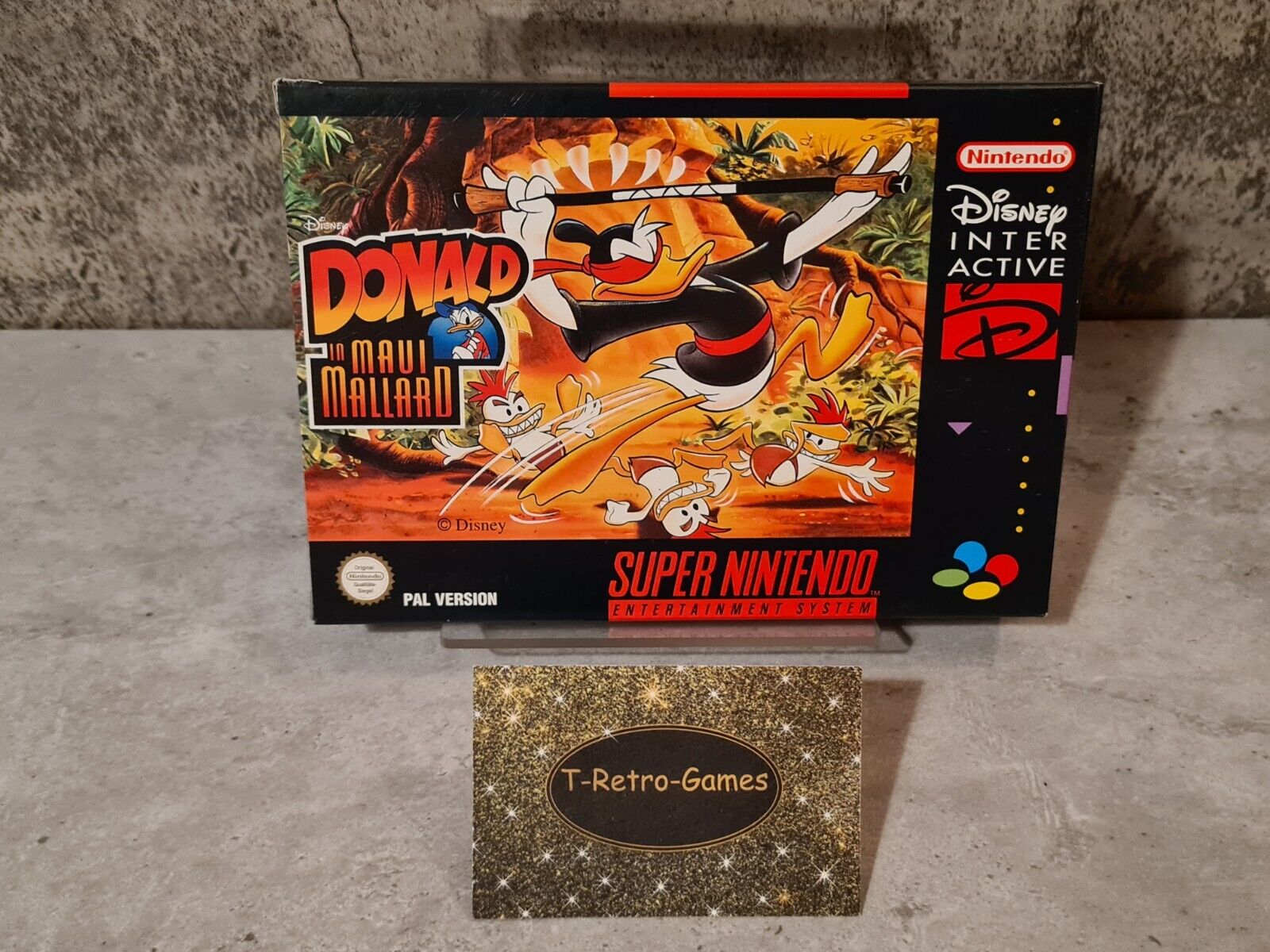 SNES Super Nintendo Donald in Maui Mallard New Old Stock Neu unbenutzt - T-Retro-Games 