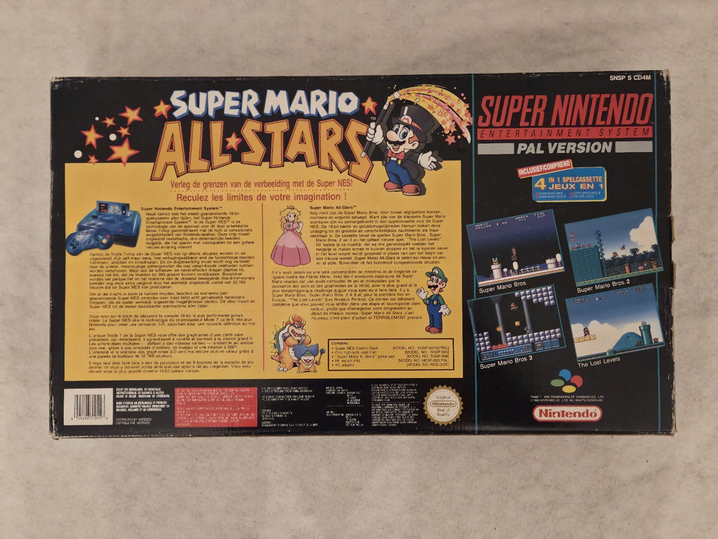 SNES Super Nintendo Super Mario Allstars Konsole Console FAH OVP