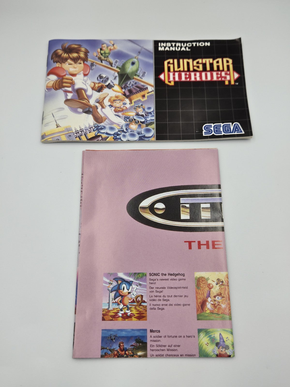 Sega Mega Drive Spiel Gunstar Heroes mit OVP und Anleitung Multi Language 