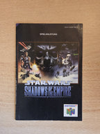 N64 Nintendo 64 Star Wars Shadows of The Empire Spielanleitung NOE