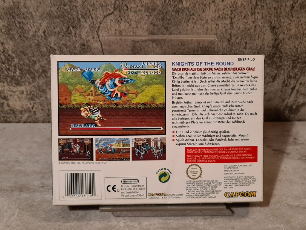 SNES Super Nintendo Knights of The Round mit OVP und Anleitung NOE - T-Retro-Games 