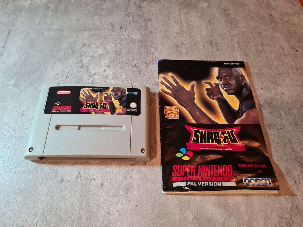 SNES Super Nintendo Shaq-Fu mit OVP und Anleitung NOE - T-Retro-Games 