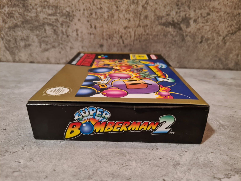 SNES Super Nintendo Super Bomberman 2 mit OVP und Anleitung NOE - T-Retro-Games 