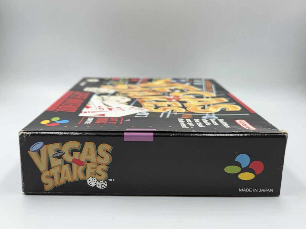 SNES Super Nintendo Vegas Stakes mit OVP und Anleitung GPS