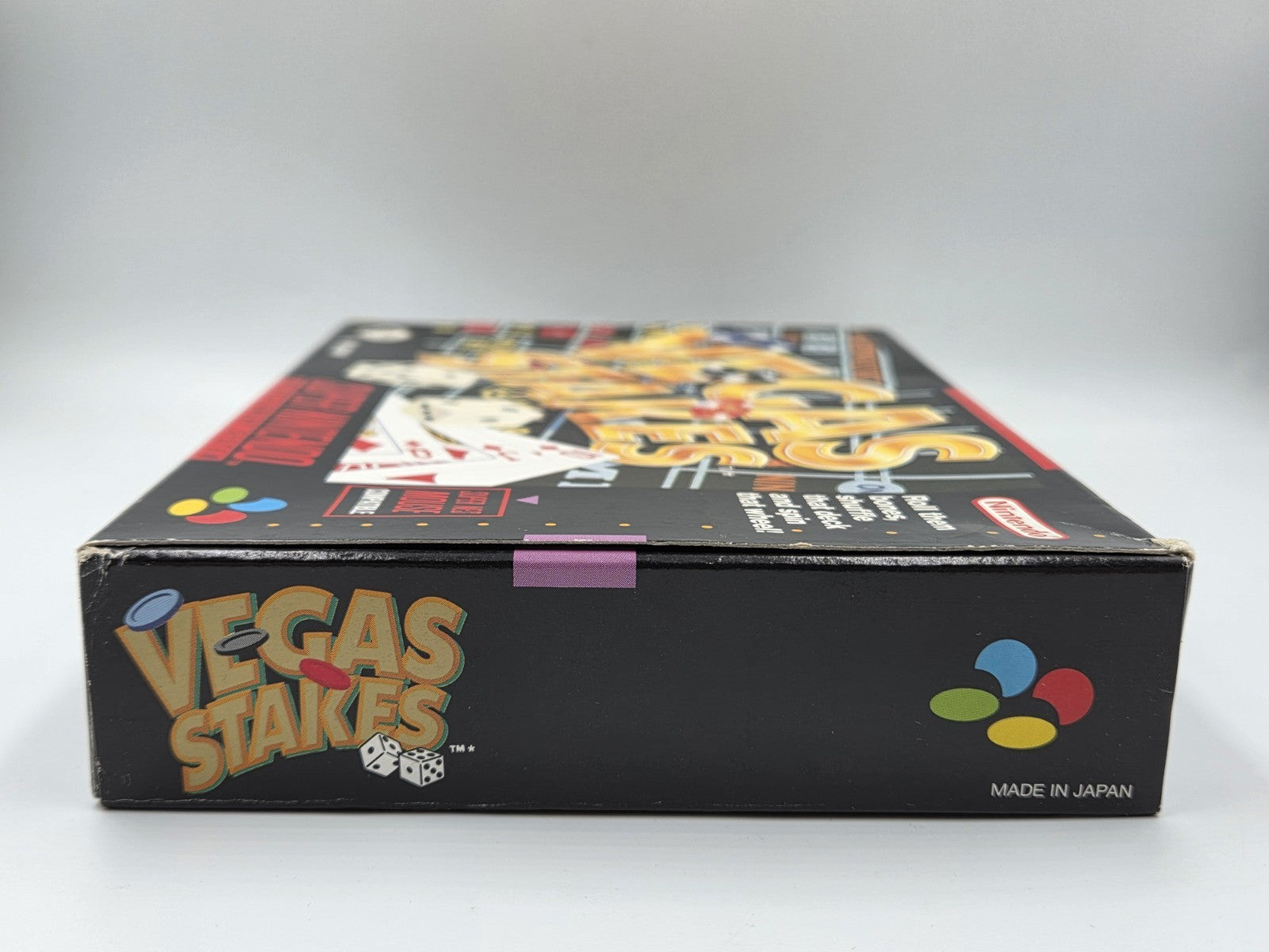 SNES Super Nintendo Vegas Stakes mit OVP und Anleitung GPS