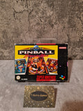 SNES Super Nintendo Super Pinball Behind The Mask mit OVP und Anleitung NOE - T-Retro-Games 