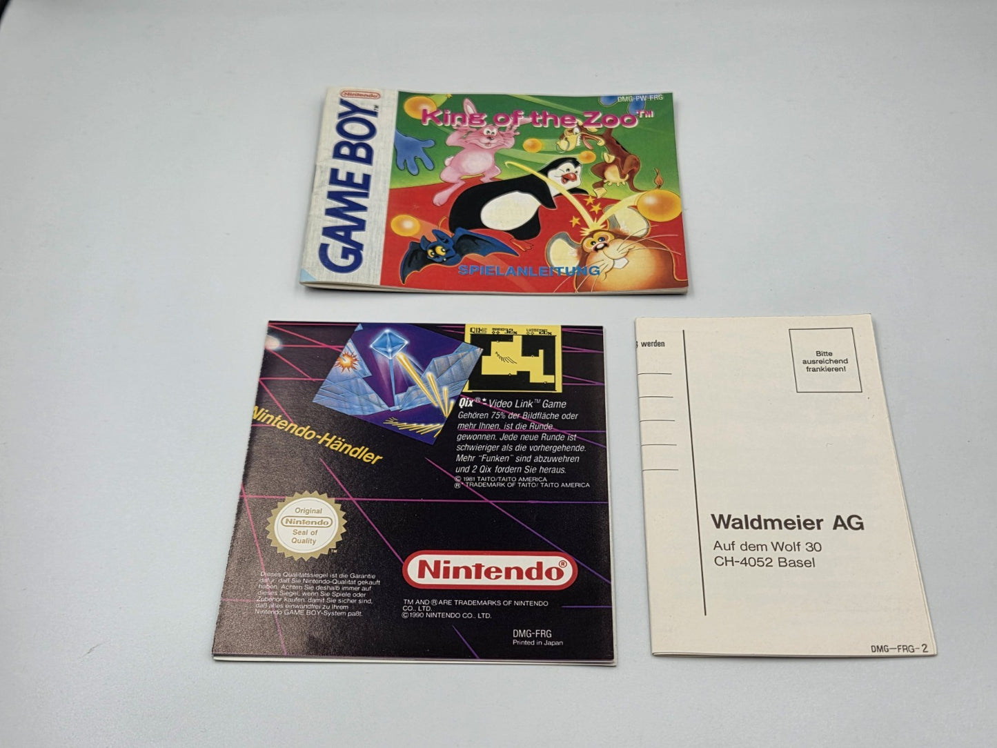 Nintendo Game Boy Classic Spiel King of the Zoo mit OVP und Anleitung FRG