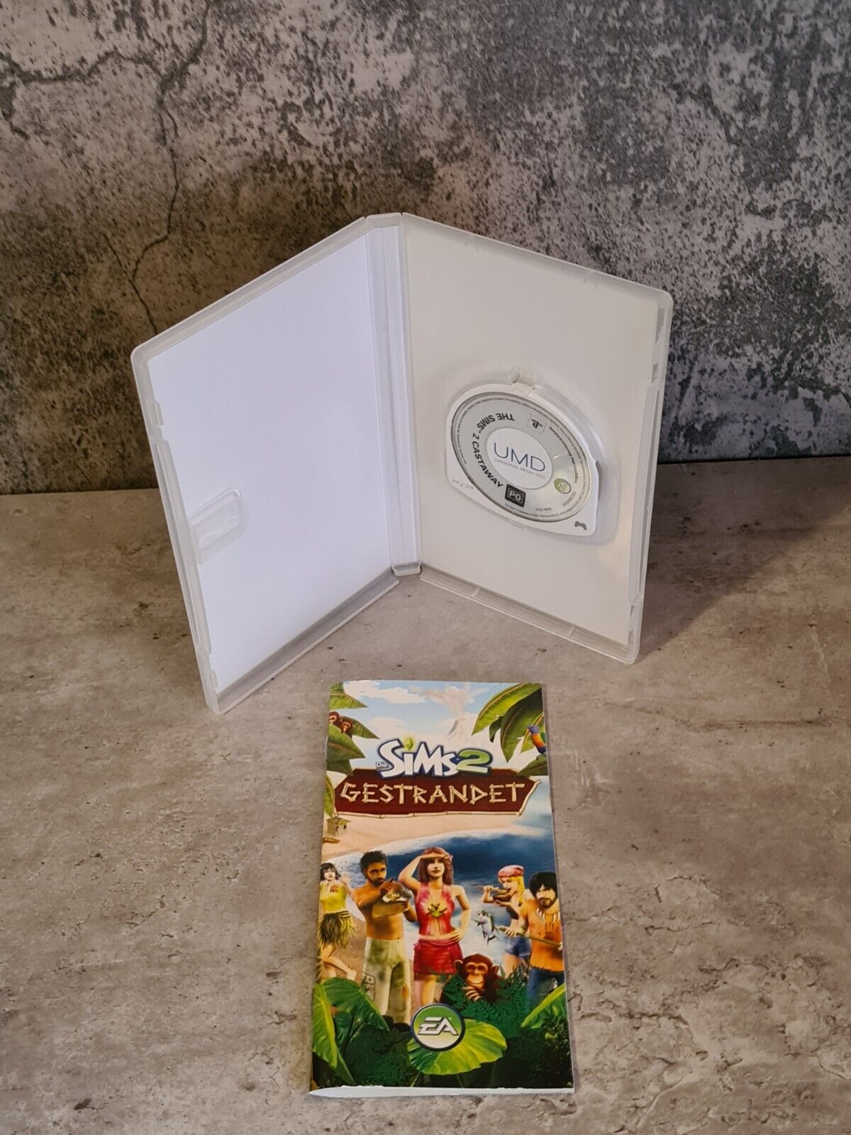 Sony PSP Spiel Die Sims 2 Gestrandet mit OVP und Anleitung Deutsch - T-Retro-Games 
