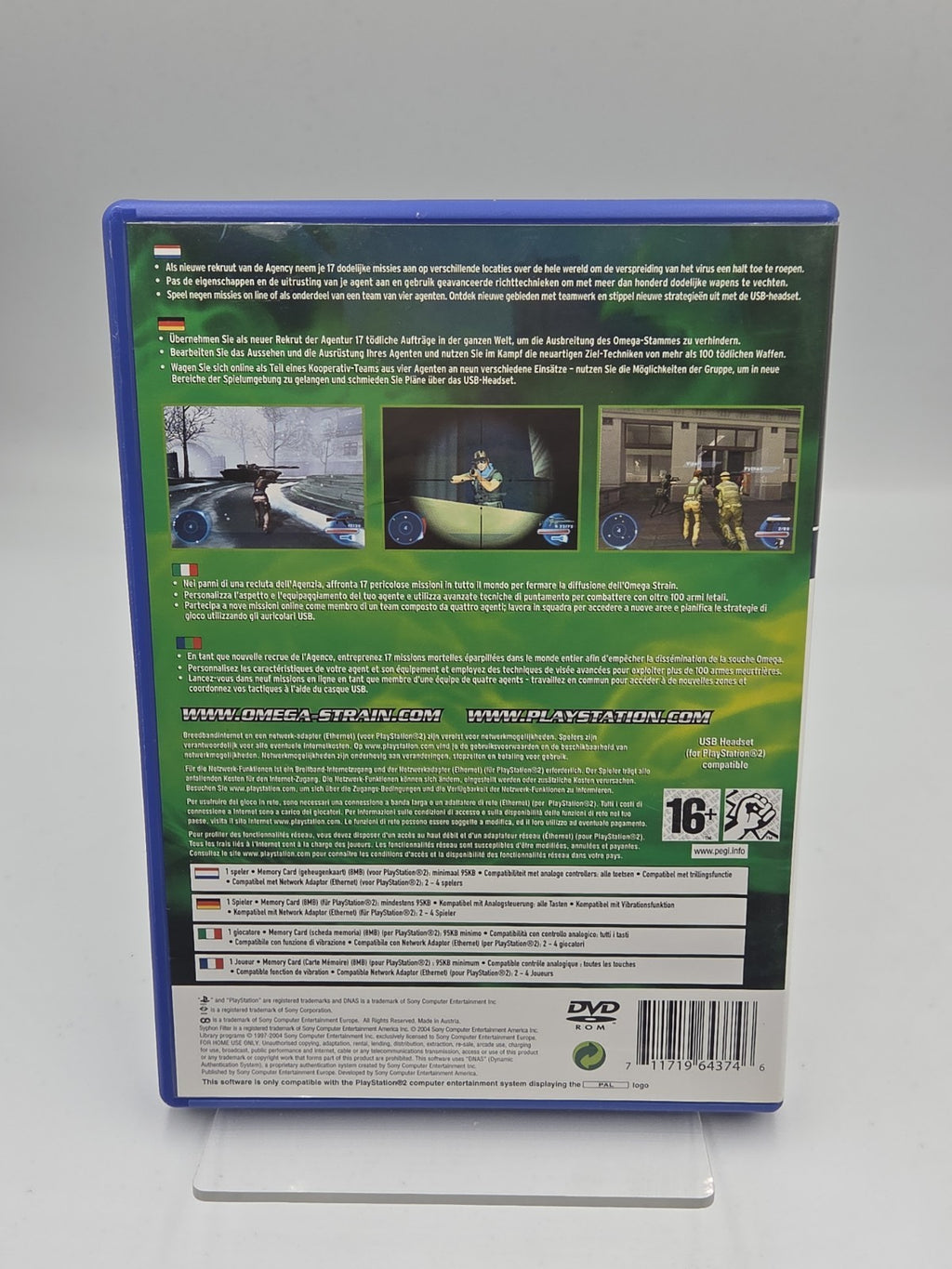 PS2 Playstation 2 Spiel Syphon Filter The Omega Strain+ OVP + Anleitung 