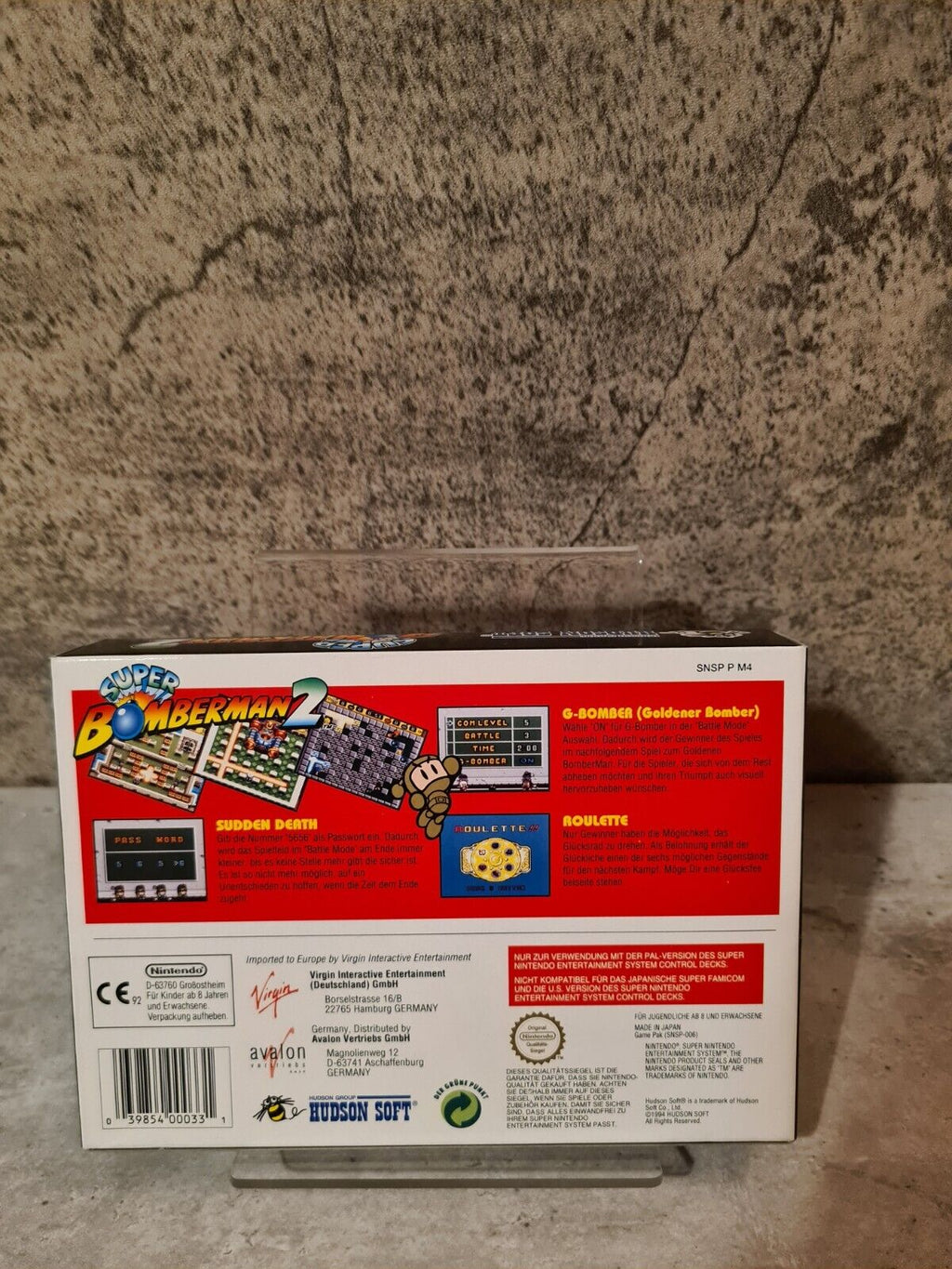 SNES Super Nintendo Super Bomberman 2 mit OVP und Anleitung NOE - T-Retro-Games 