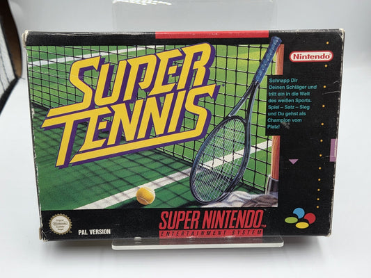 SNES Super Nintendo Super Tennis mit OVP und Anleitung NOE