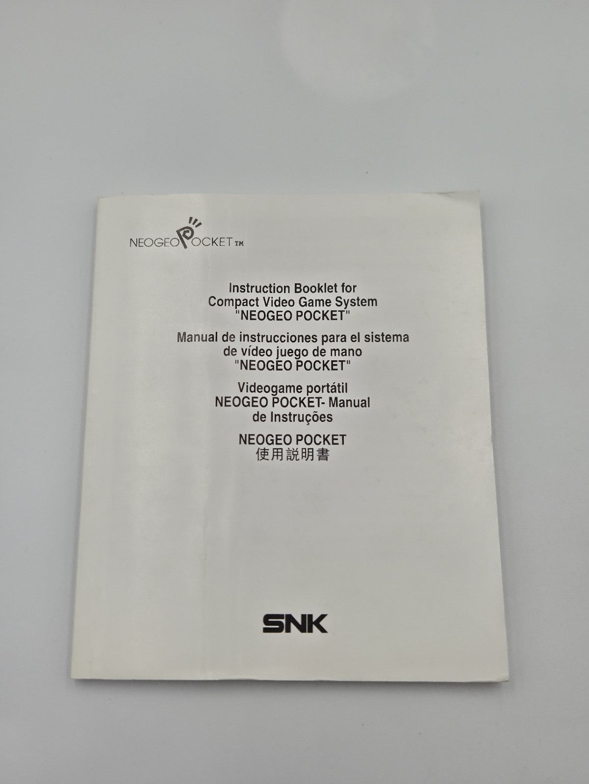 NeoGeo Pocket  SNK Clear Konsole Console Japan SNK OVP