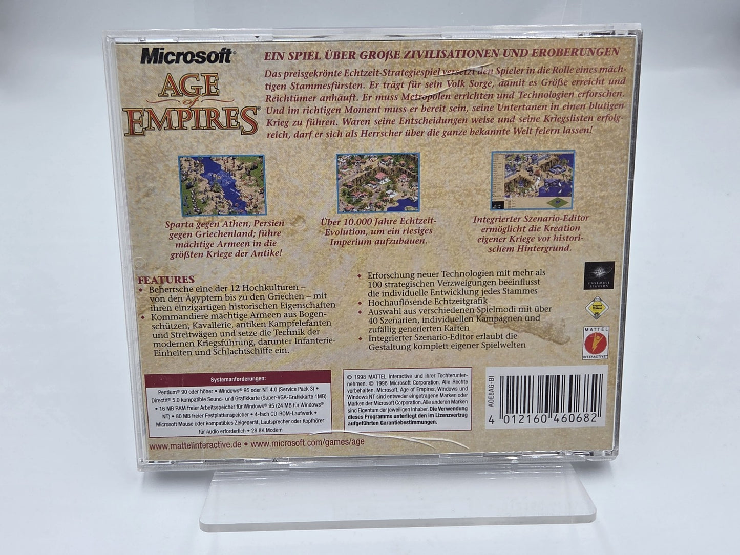 PC-CD Rom Spiel Age of Empires für Windows 95