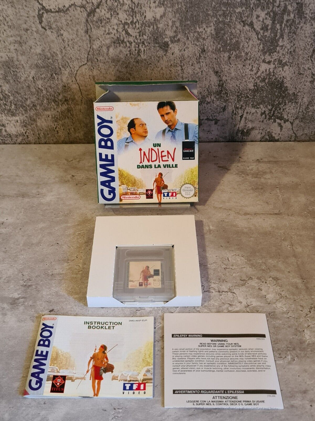 Nintendo Game Boy Classic Un Indien Dans La Ville mit OVP und Anleitung EUR - T-Retro-Games 