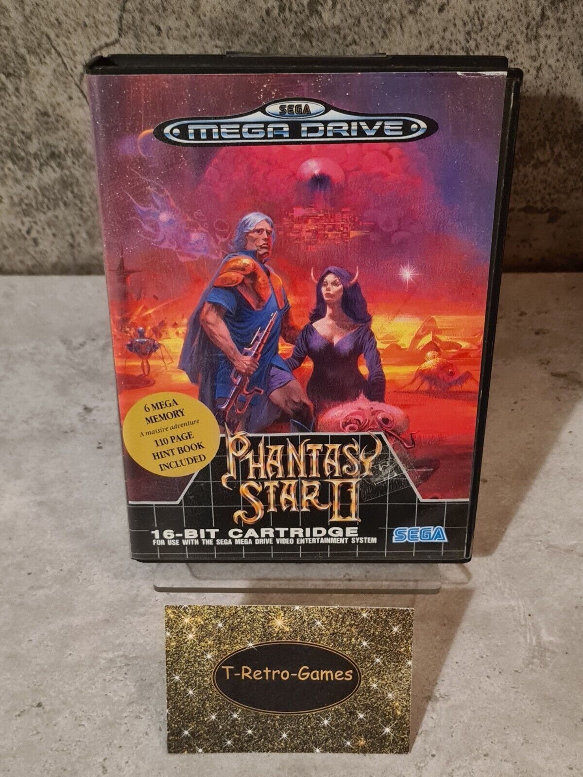 Sega Mega Drive Spiel Phantasy Star II mit OVP und Anleitung Multi Language - T-Retro-Games 