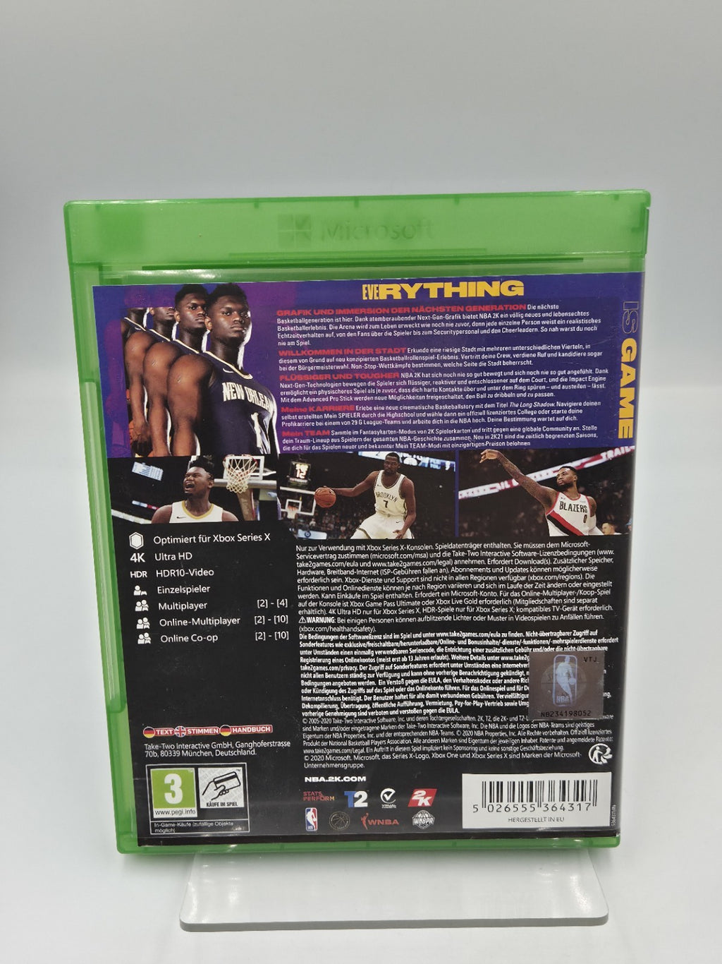 XBOXOne Spiel NBA 2K21 mit OVP und Anleitung Deutsch