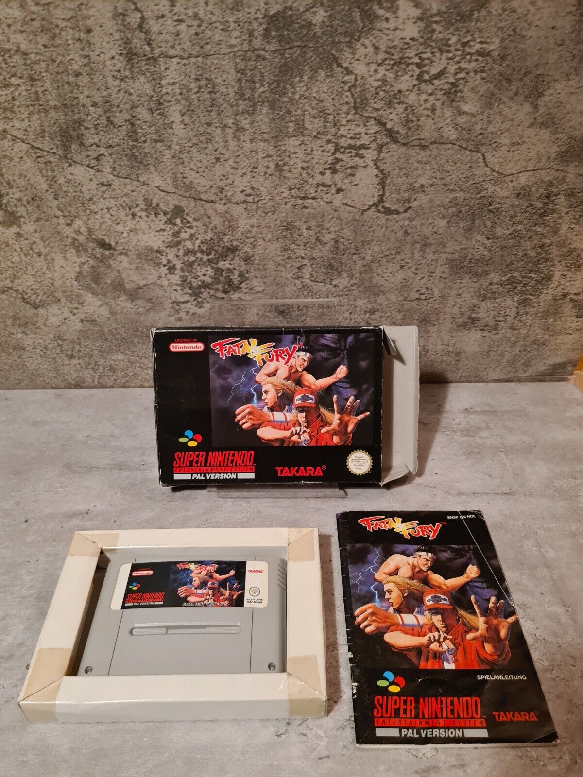 SNES Super Nintendo Fatal Fury mit OVP und Anleitung NOE - T-Retro-Games 
