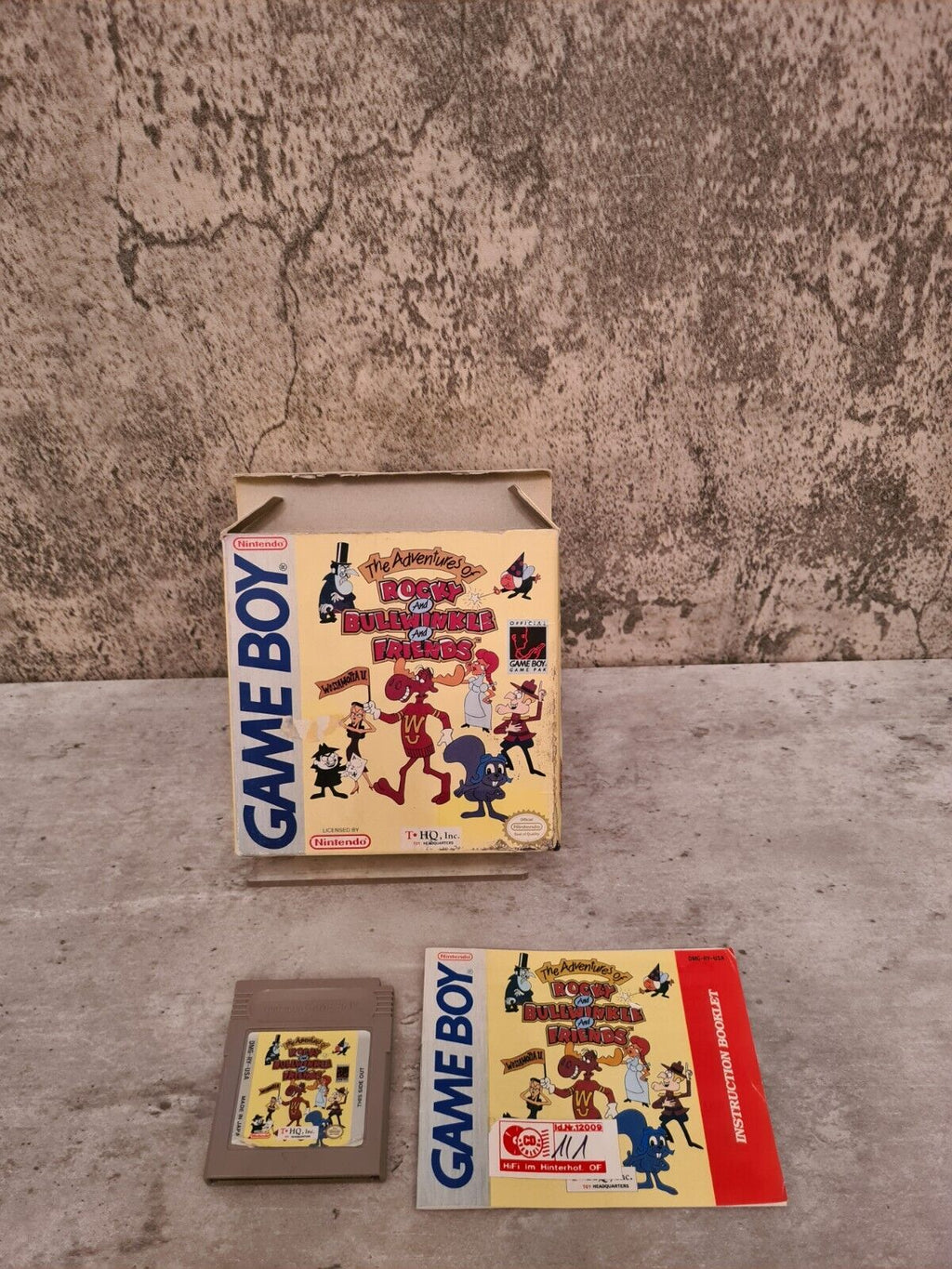 Game Boy Classic The Adventures of Rocky and Bullwinkle mit OVP+Anleitung USA - T-Retro-Games 
