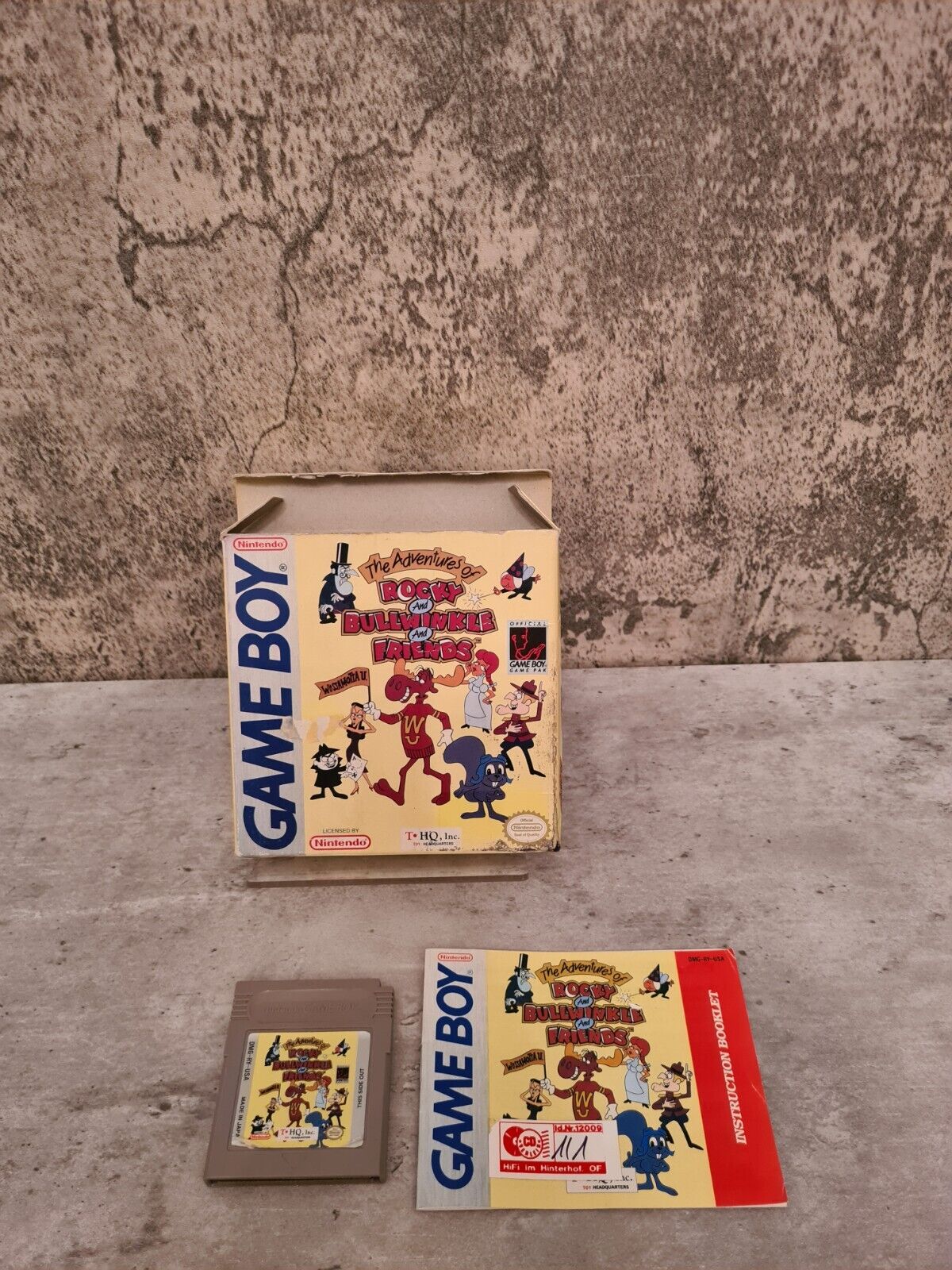 Game Boy Classic The Adventures of Rocky and Bullwinkle mit OVP+Anleitung USA - T-Retro-Games 