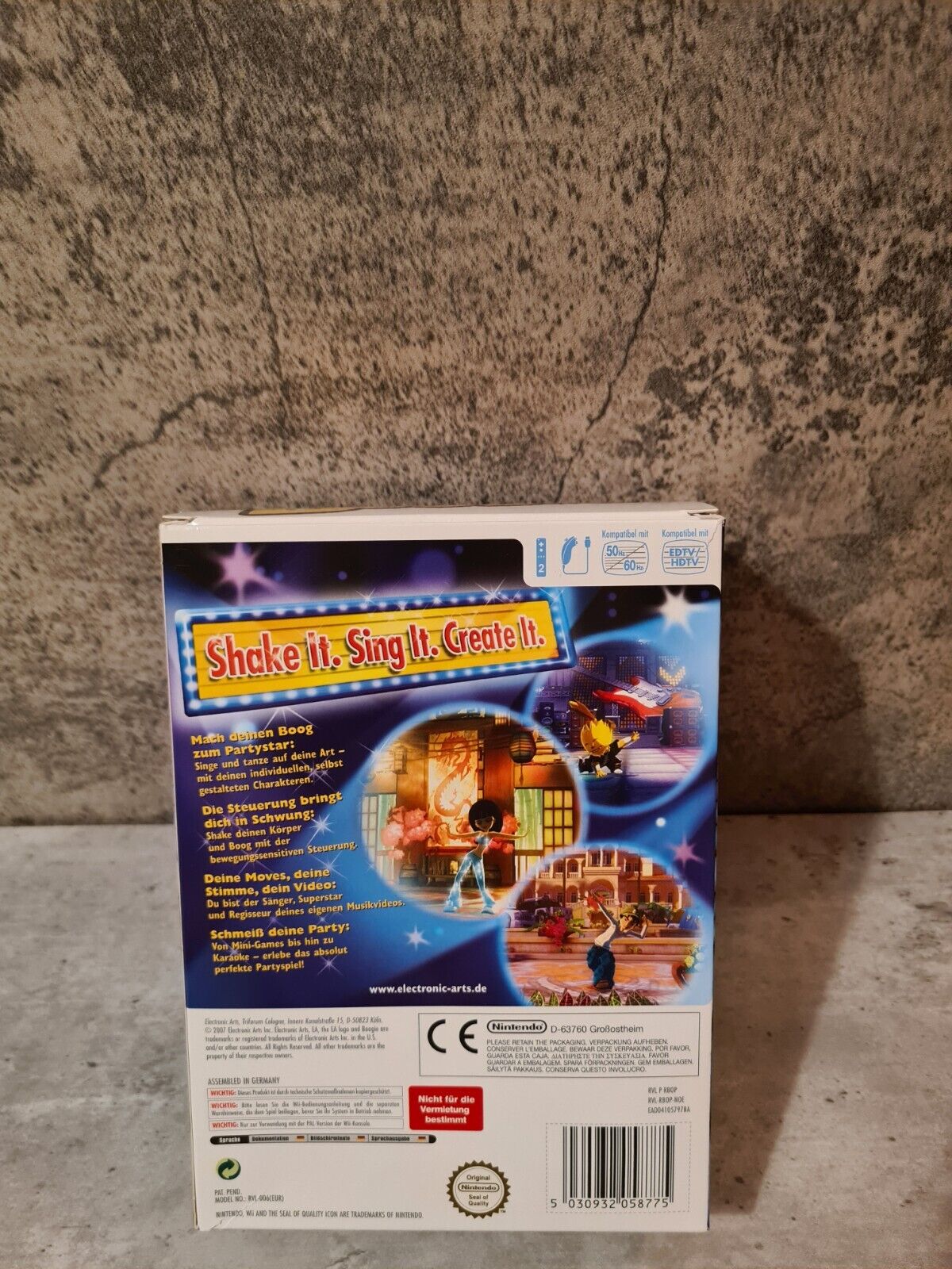 Nintendo Wii Boogie mit OVP und Anleitung + Mikrofon Big Box NOE - T-Retro-Games 