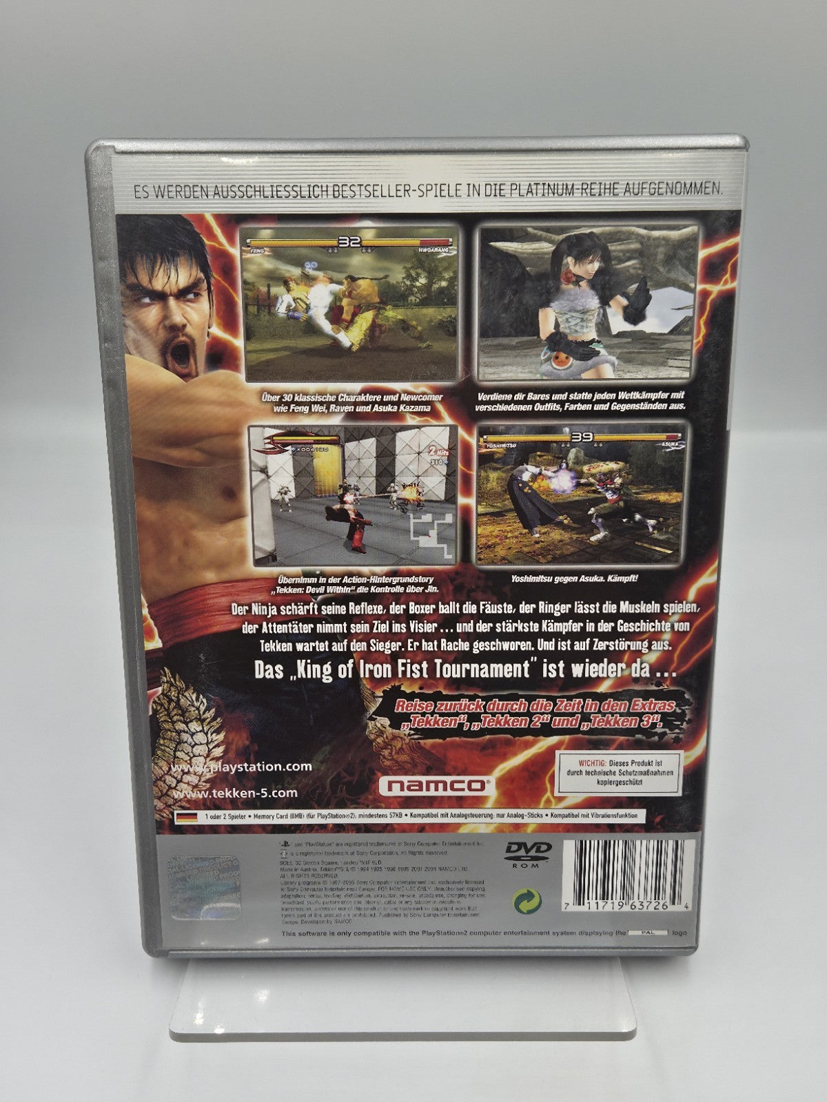 PS2 Playstation 2 Spiel Tekken 5 mit OVP und Anleitung Deutsch