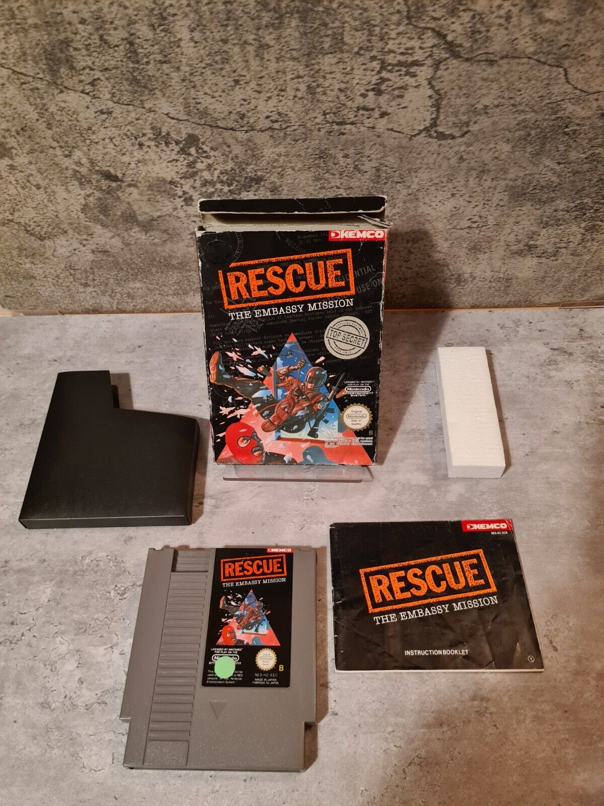 NES Rescue The Embassy Mission mit OVP und Anleitung SCN - T-Retro-Games 