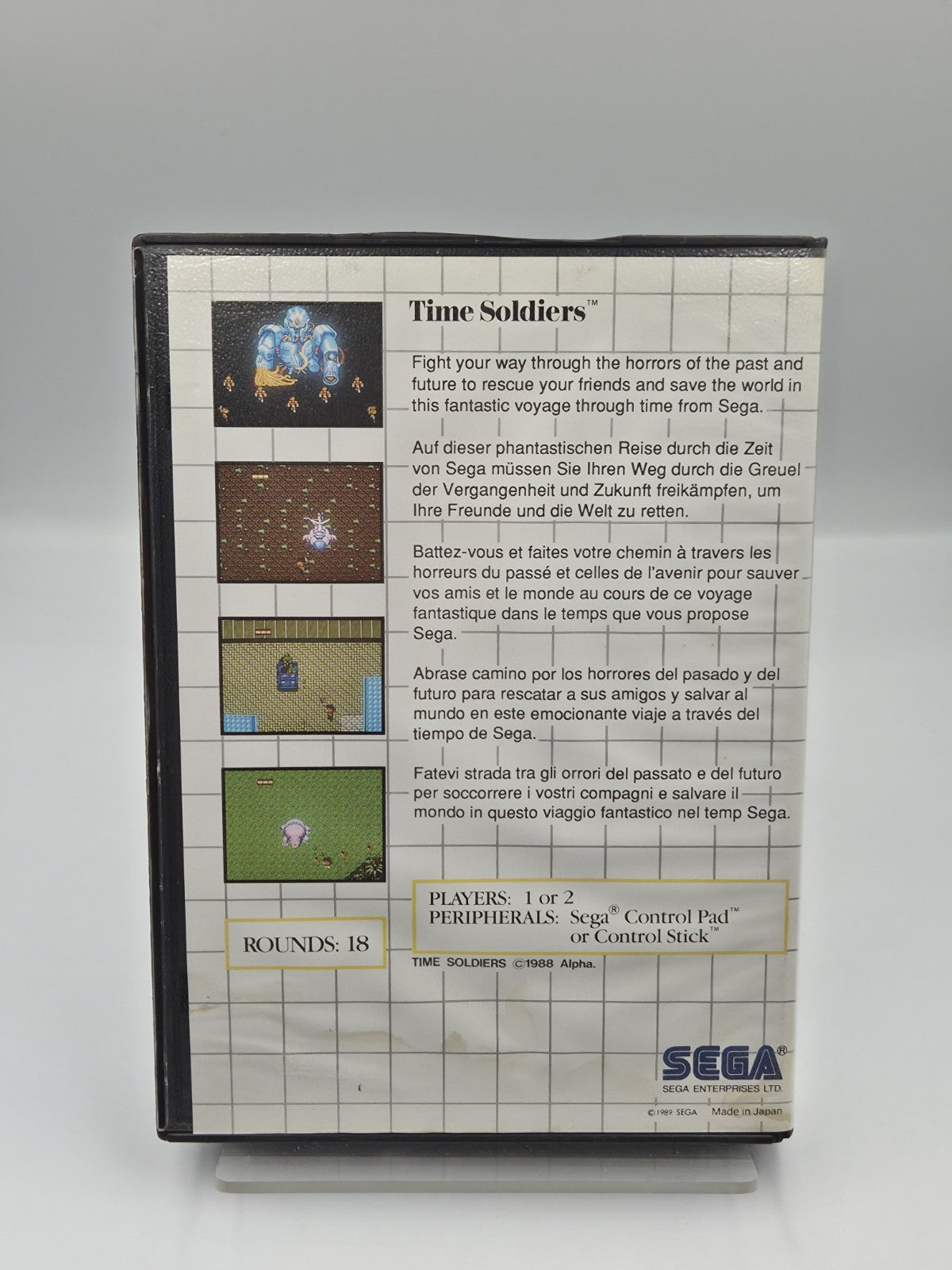 Sega Master System Time Soldiers mit OVP und Anleitung Multi Language 