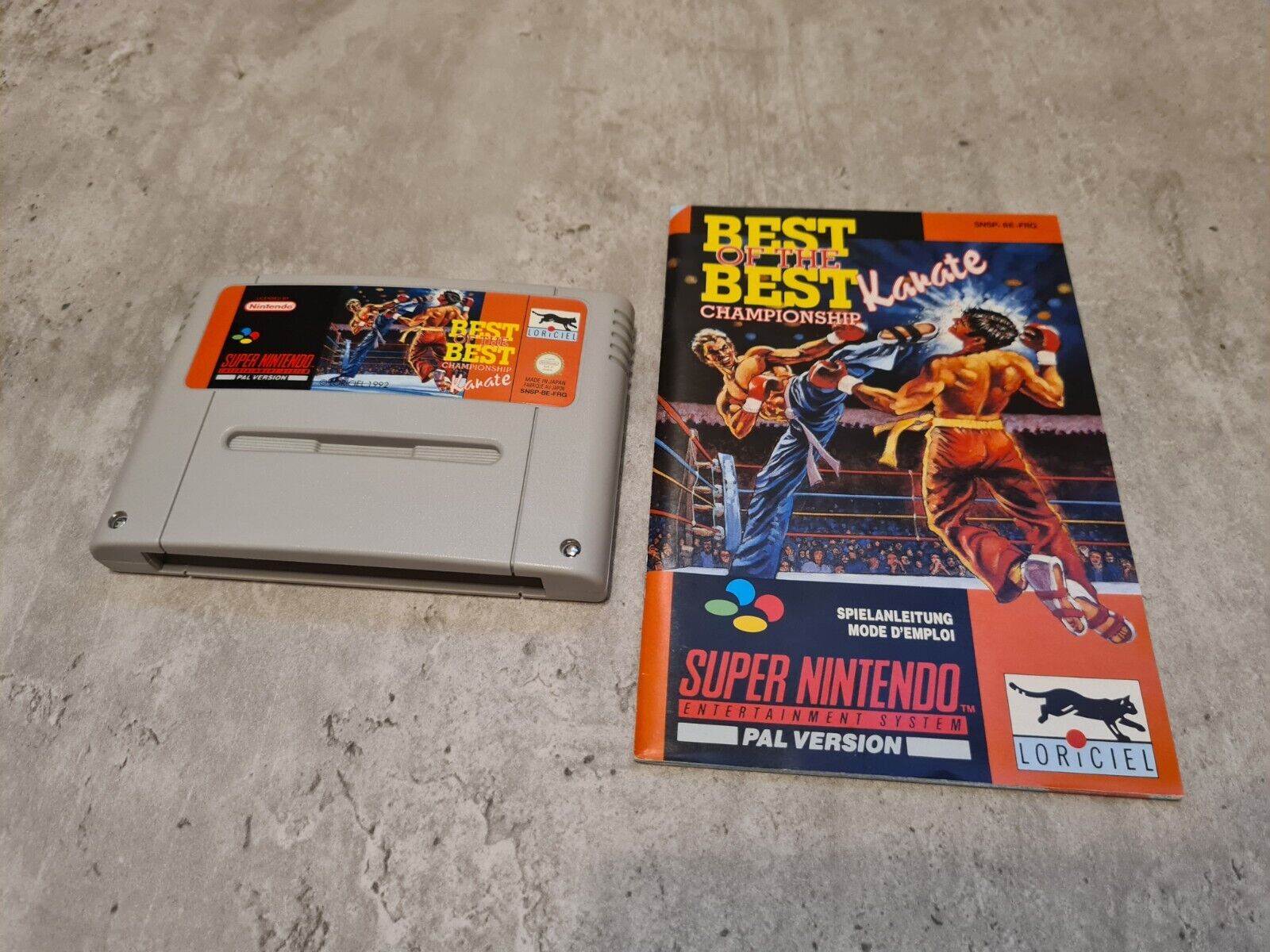 SNES Super Nintendo Best of The Best Karate mit OVP und Anleitung FRG - T-Retro-Games 