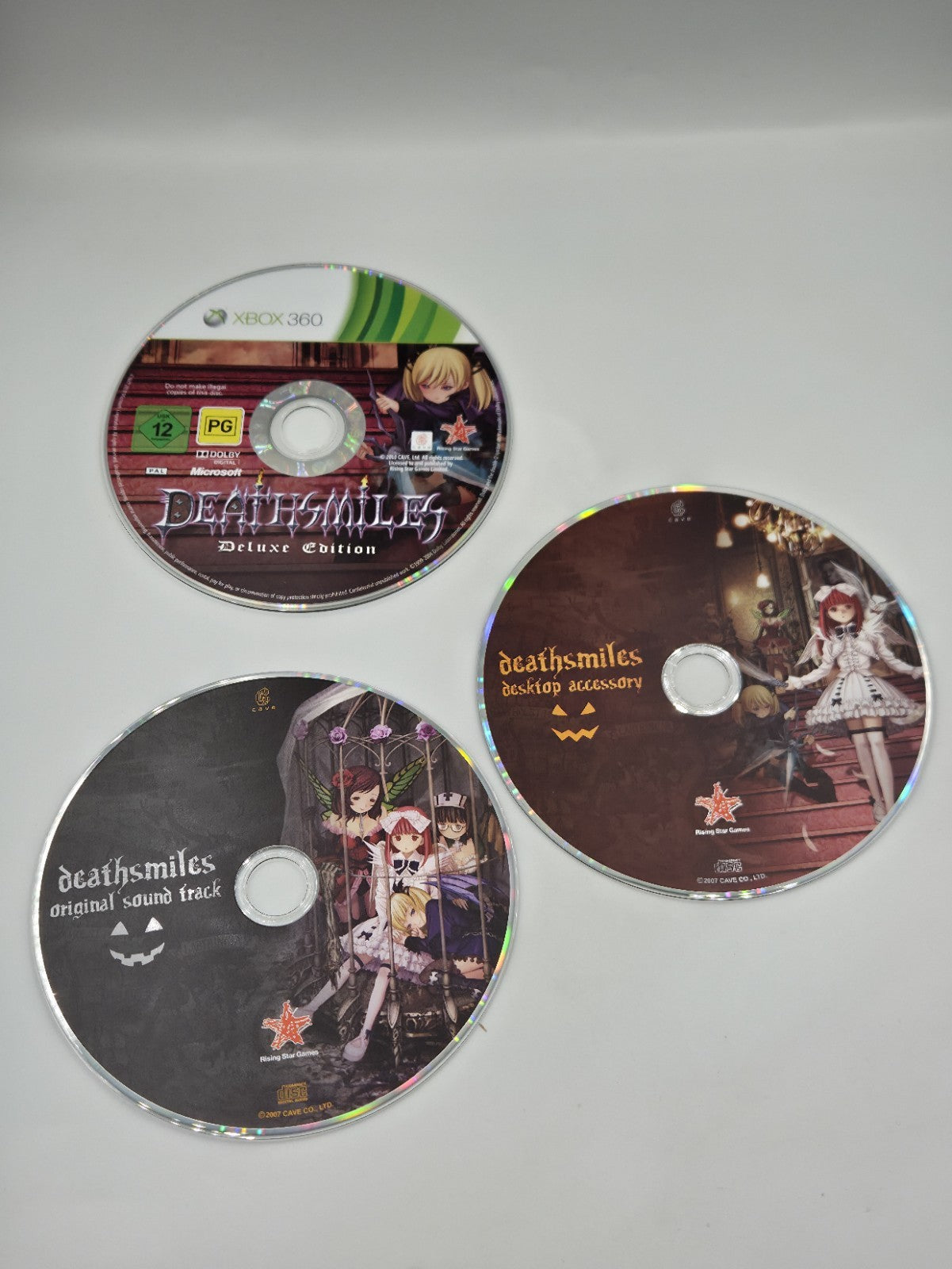 XBOX360 Spiel Deathsmiles Deluxe Edition mit OVP und Anleitung Deutsch 3 Discs