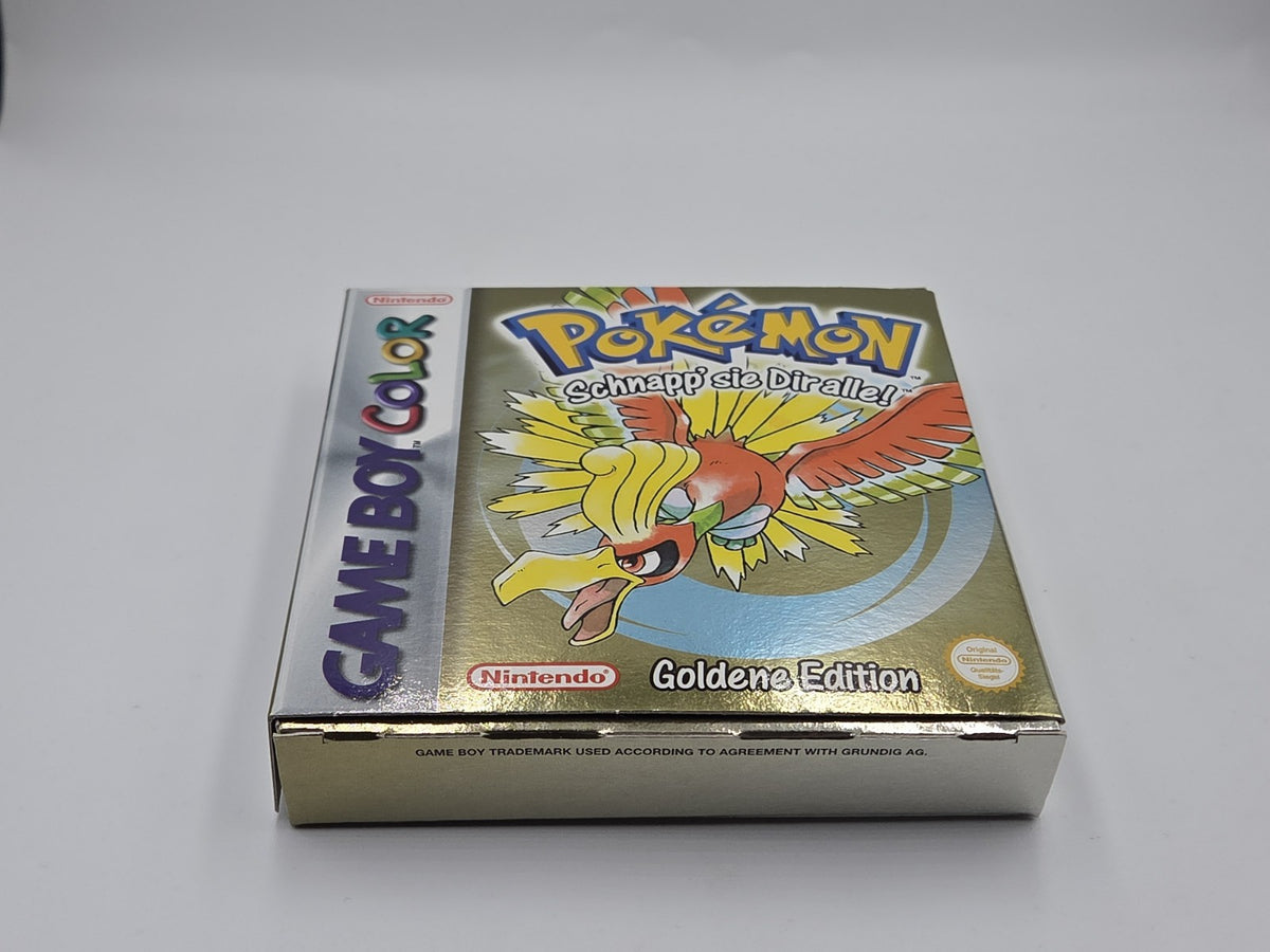 Nintendo Game Boy Color Spiel Pokemon Goldene Edition mit OVP und Anleitung NOE