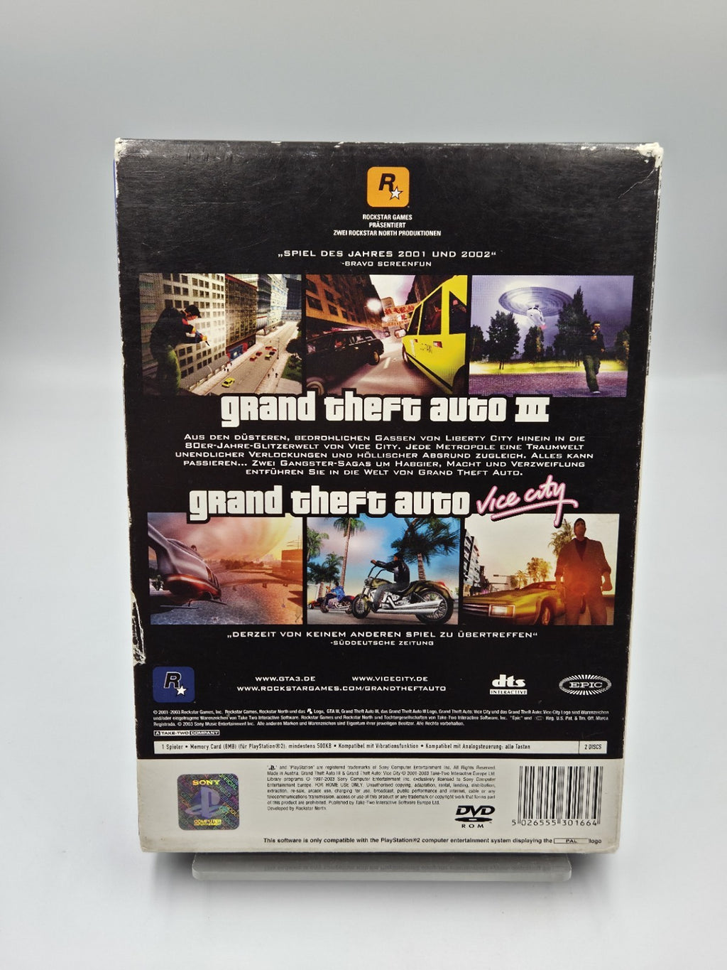 PS2 Playstation 2 Spiel Grand Theft Auto Doppelpack mit OVP Deutsch