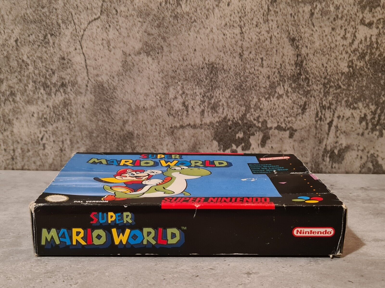SNES Super Nintendo Super Mario World mit OVP und Anleitung NOE - T-Retro-Games 