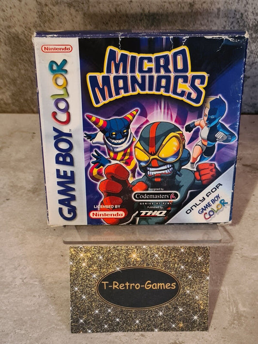 Nintendo Game Boy Color Spiel Micro Maniacs mit OVP und Anleitung EUR - T-Retro-Games 
