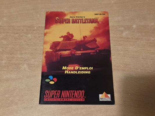 SNES Super Nintendo Super Battletank Spielanleitung Instruction Booklet FAH
