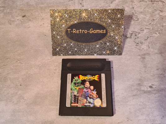 Nintendo Game Boy Color Rampage World Tour EUR Modul - T-Retro-Games 
