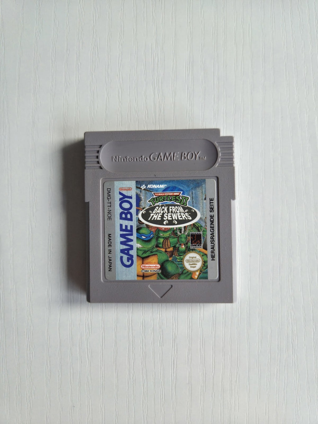Nintendo Game Boy Classic Spiel Turtles II Back from The Sewers Modul NOE
