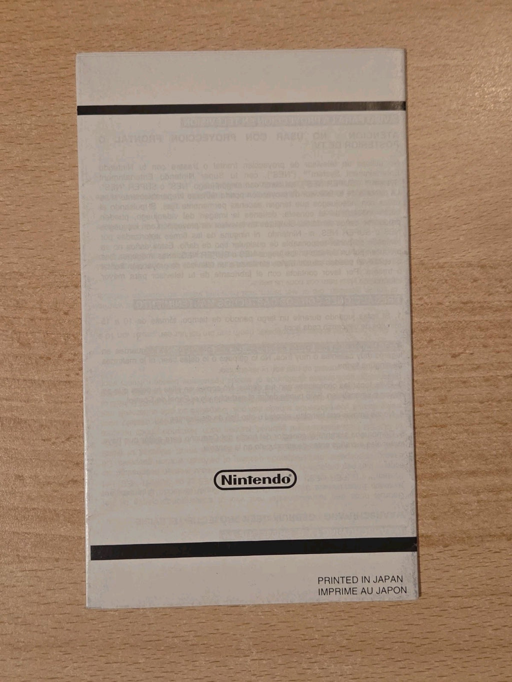 Super Nintendo Consumer Information Spielanleitung Instruction Booklet EUR-1