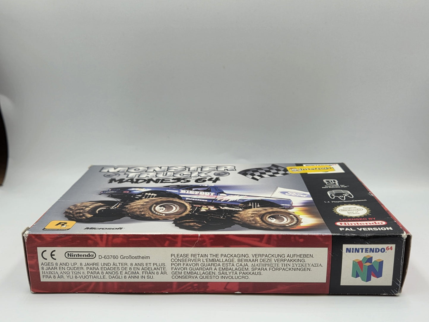 N64 Nintendo 64 Monster Truck Madness 64 mit OVP und Anleitung EUR