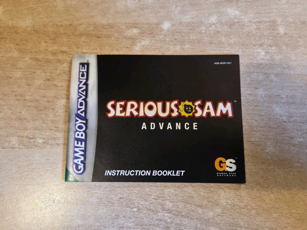 Nintendo Game Boy Advance Serious Sam Advance Spielanleitung UKV